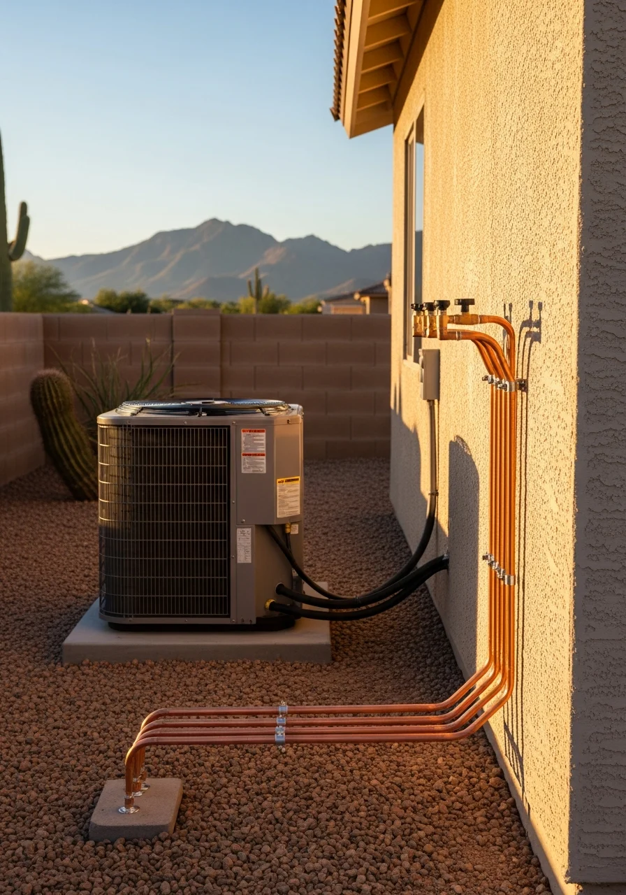 Detail of quality workmanship on an Apache Junction property with mountain views.