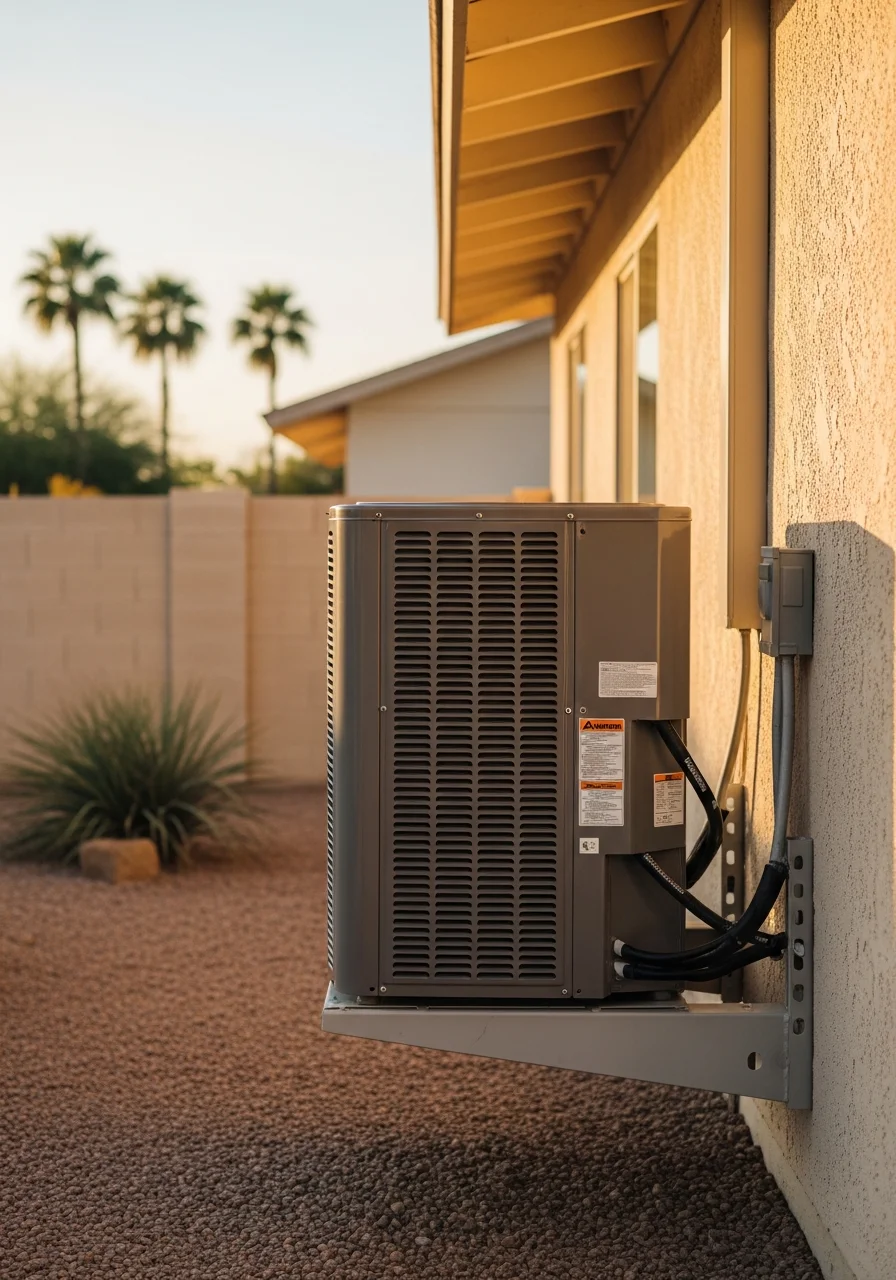 Detail of quality workmanship on a Tempe property with urban context.